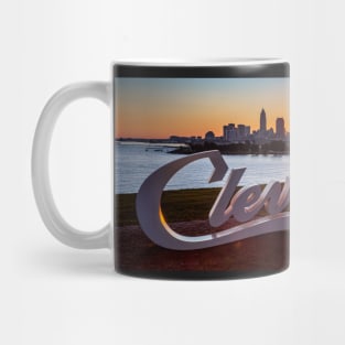 Cleveland Edgewater Script Mug